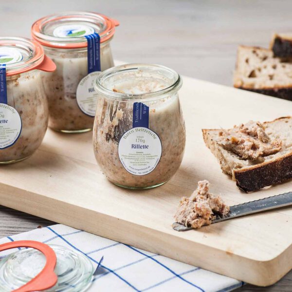 Rillette im Glas